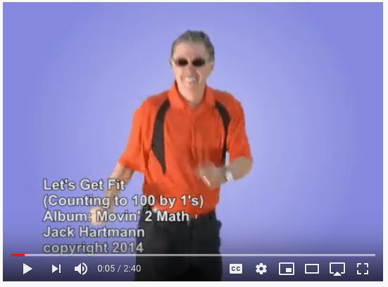 Count to 100 (New Exercises) (Full Song) Jack Hartmann