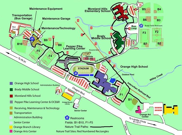 Orange City School District Map and Directions
