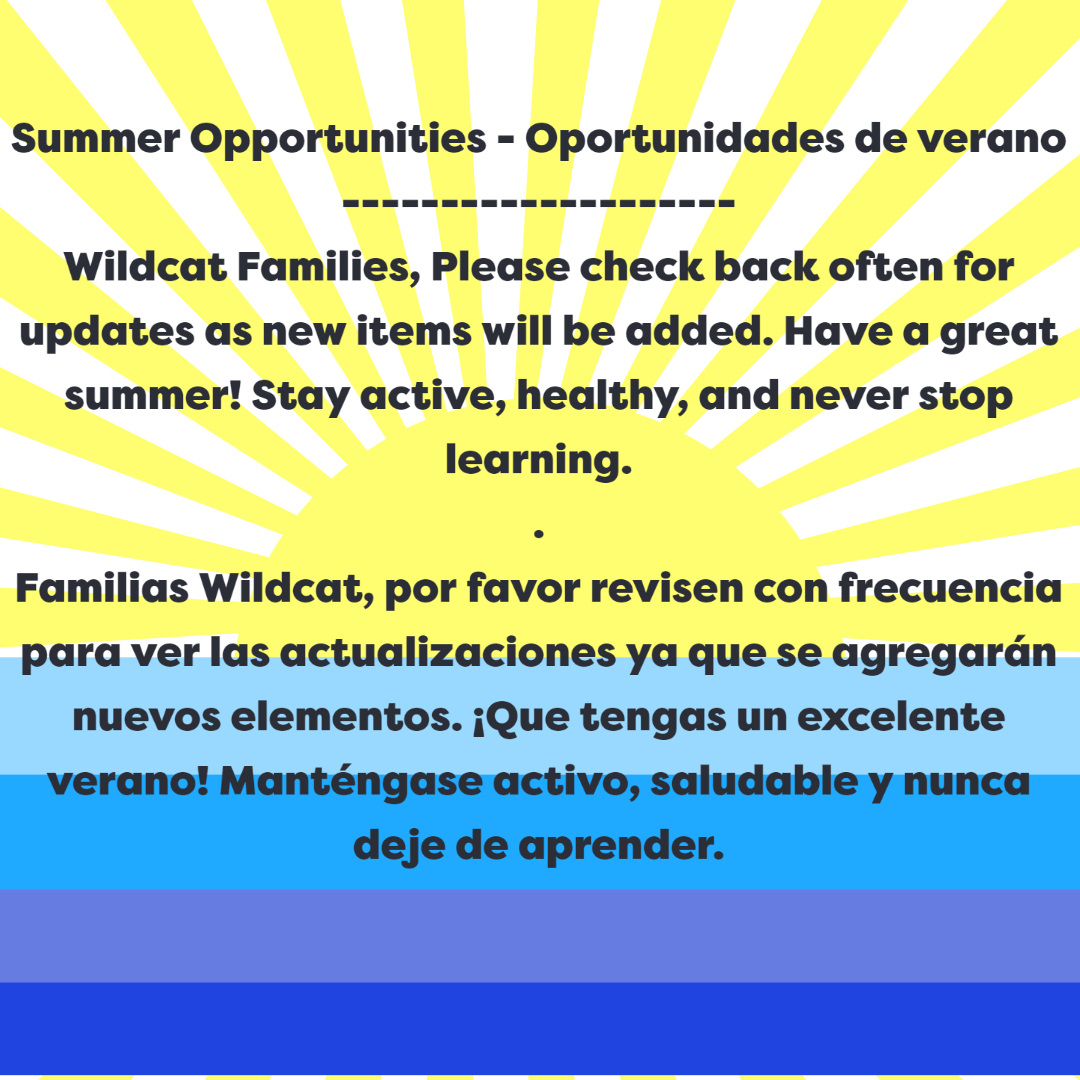 Lovington Municipal Schools Summer Opportunities