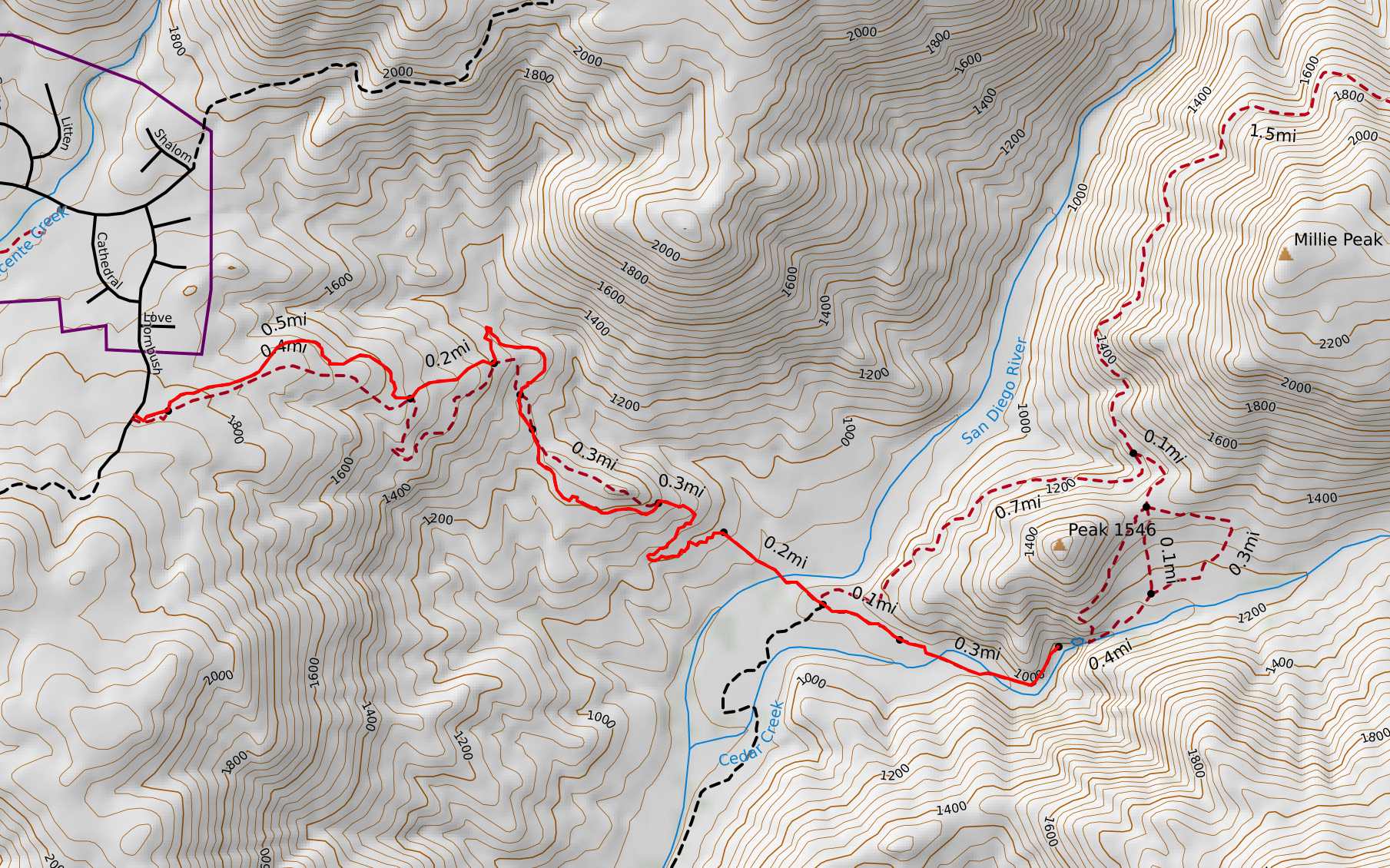 [California] Cedar Creek Falls Finding Fall in the California Desert