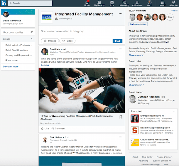 Best LinkedIn Groups for Facilities Management Professionals