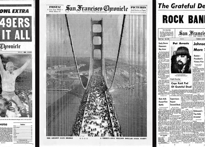 Are these the 6 greatest SF Chronicle front pages of all time? Datebook