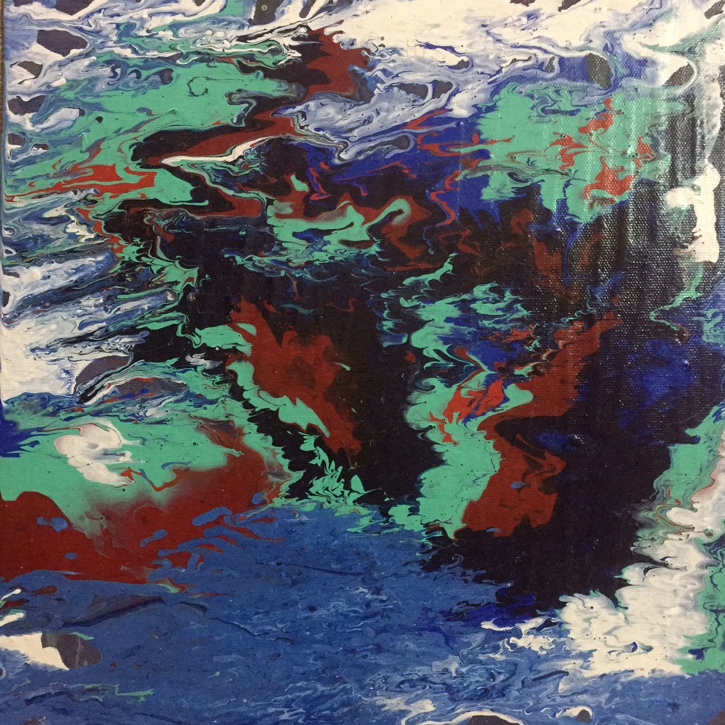 Abstract Fluid Painting Painting Watercolor