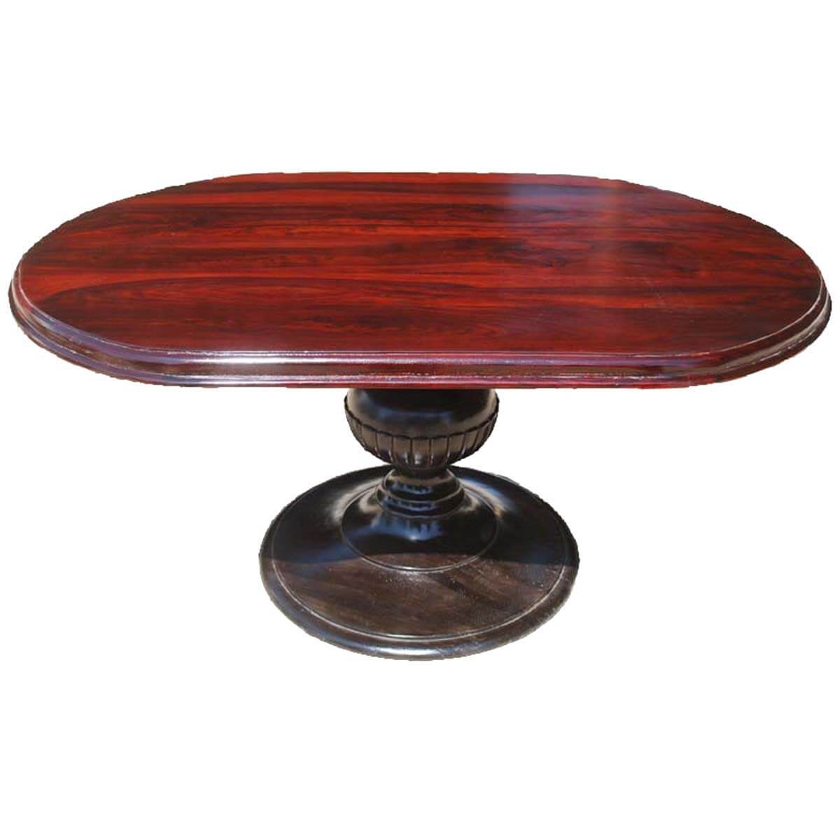 Sutton Oval Solid Wood Pedestal Dining Table