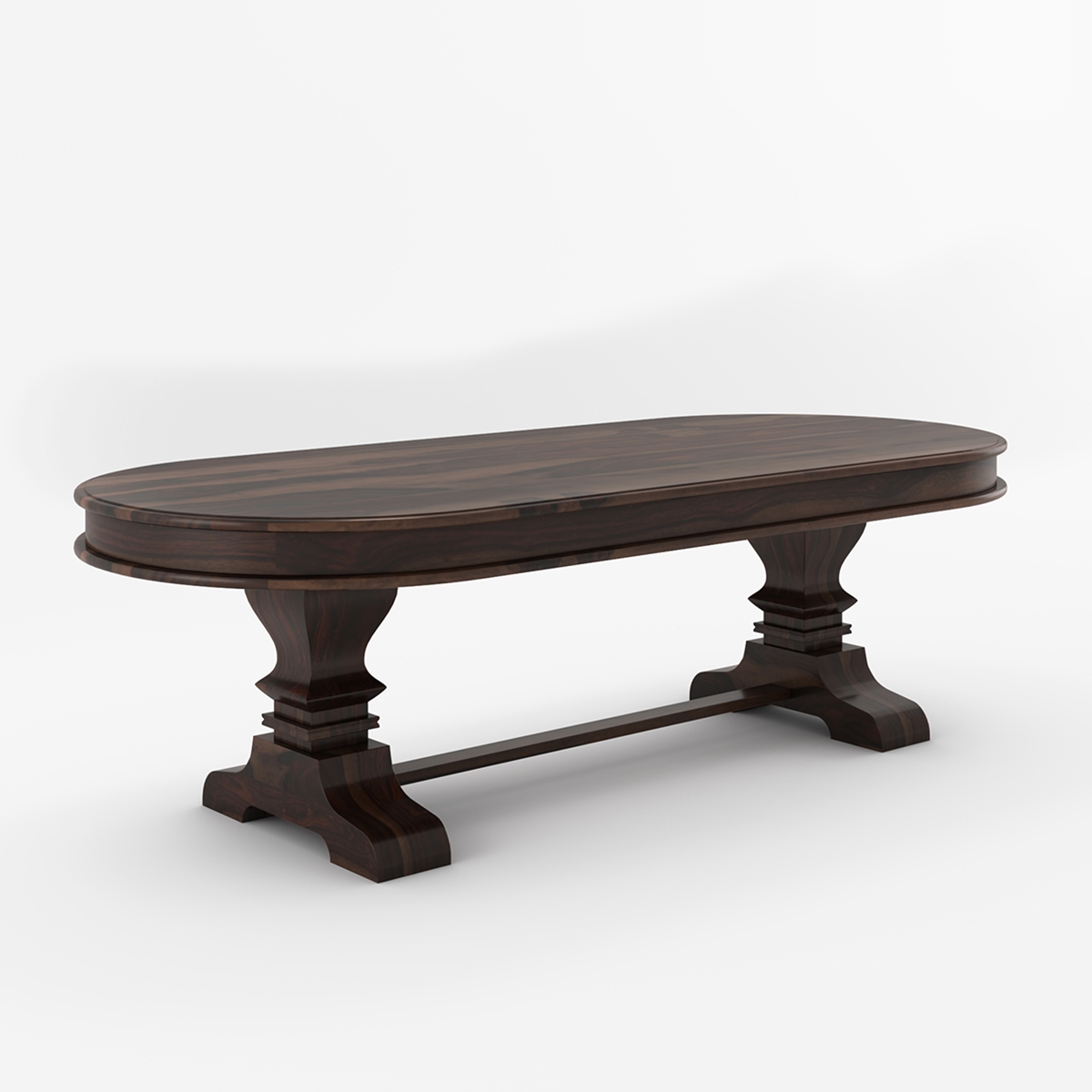 Tuscan Trestle Solid Wood 104" Oval Dining Table
