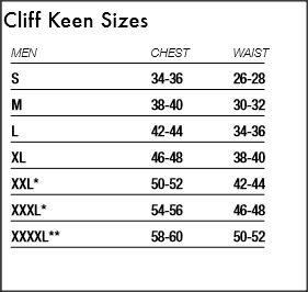 cliff keen singlet size chart - Keski