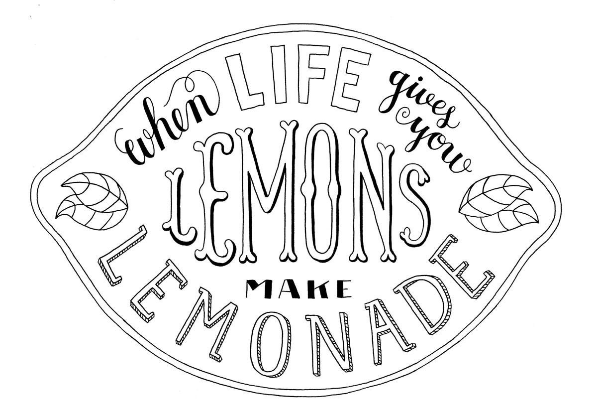 When life gives you lemons, make lemonade Skillshare Student Project