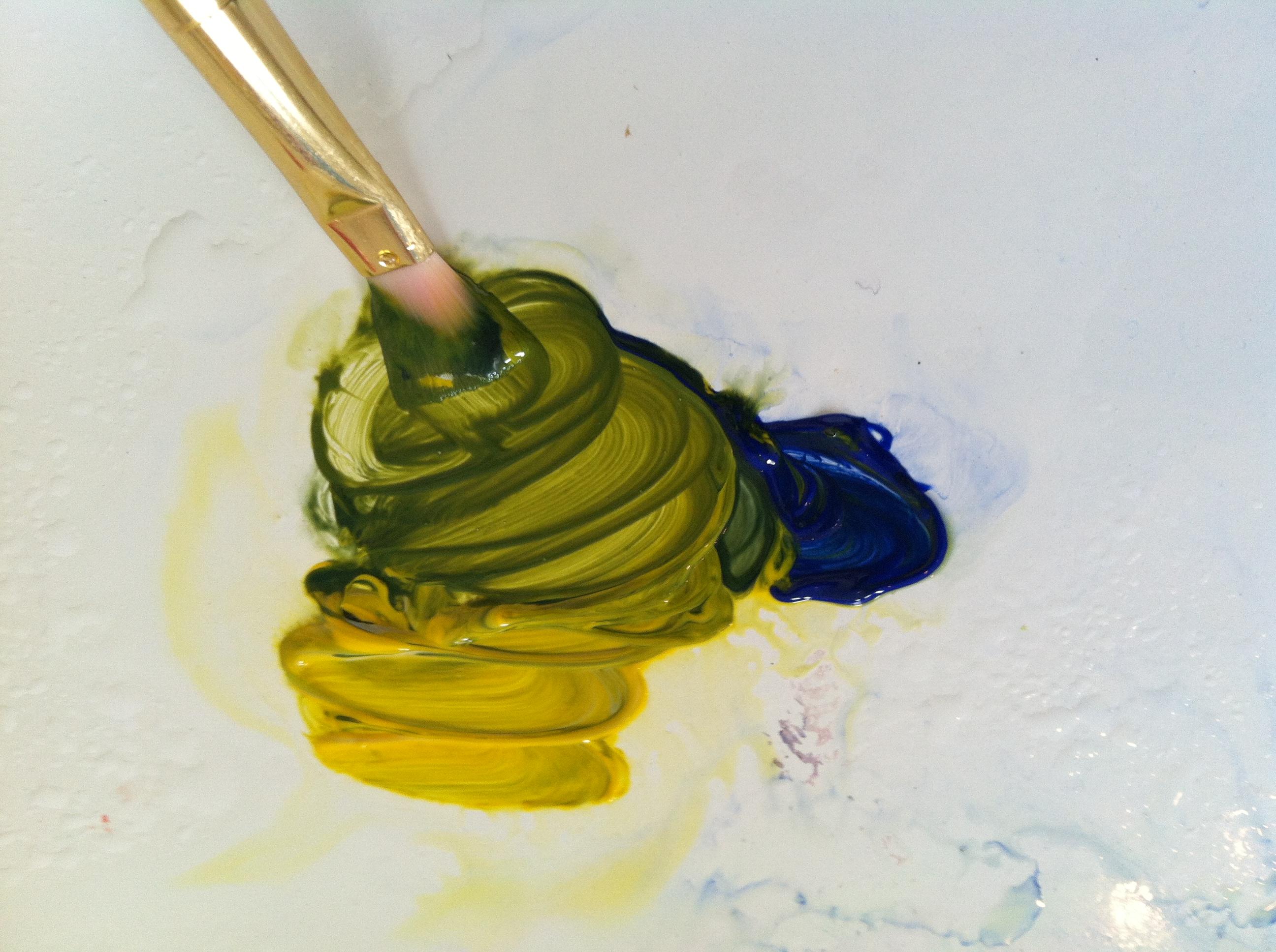 Acrylic Painting Color Mixing Painting Photos