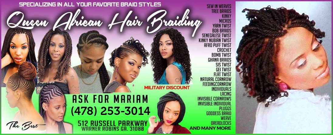 Queen African Hair Braiding is a Hairdresser in Warner Robins, GA
