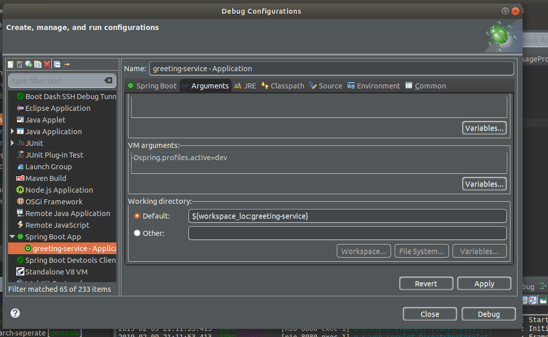 Spring Boot Configuring Properties