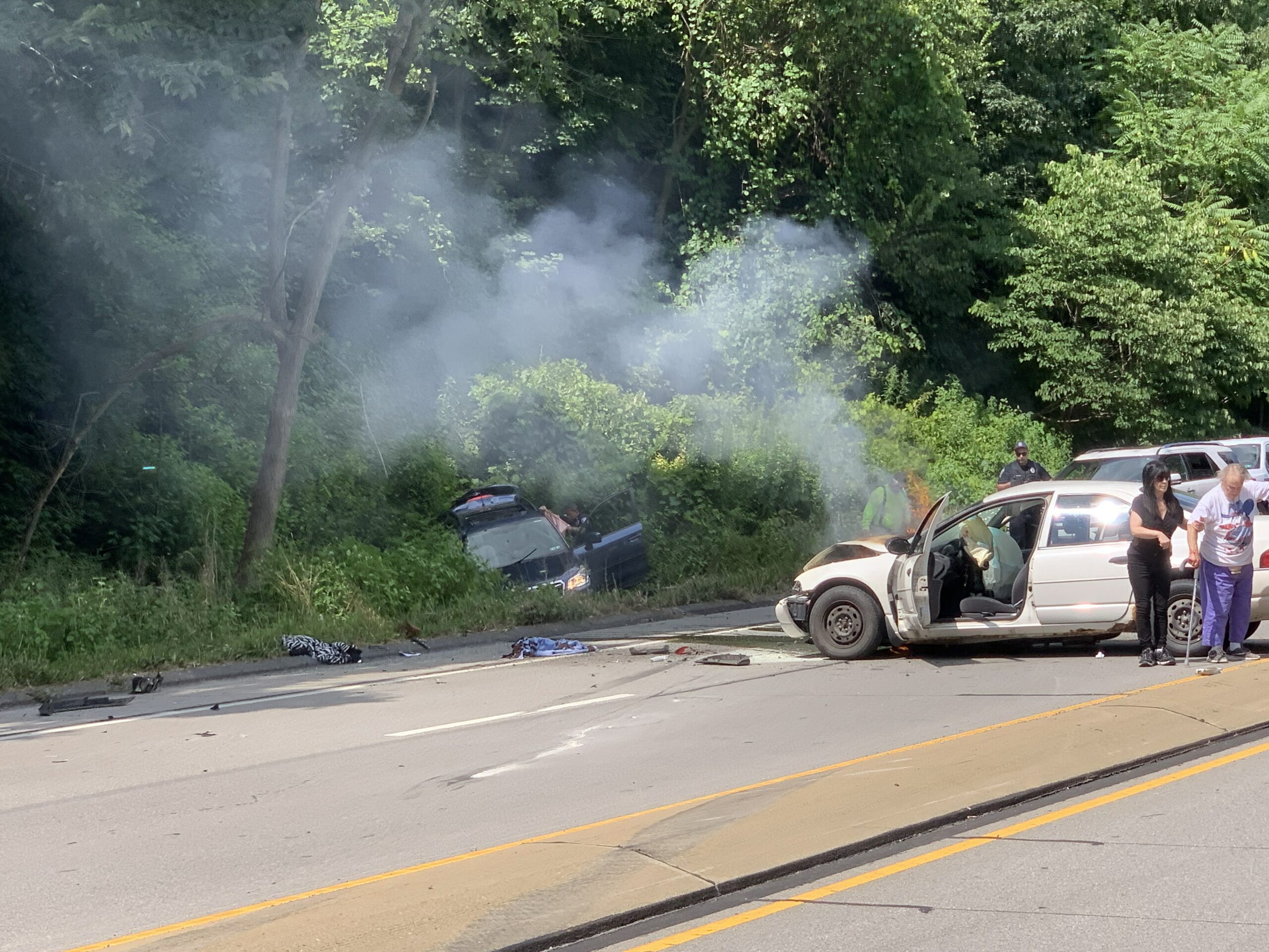 Three Vehicle Accident in Center Township on Walmart Hill Results in