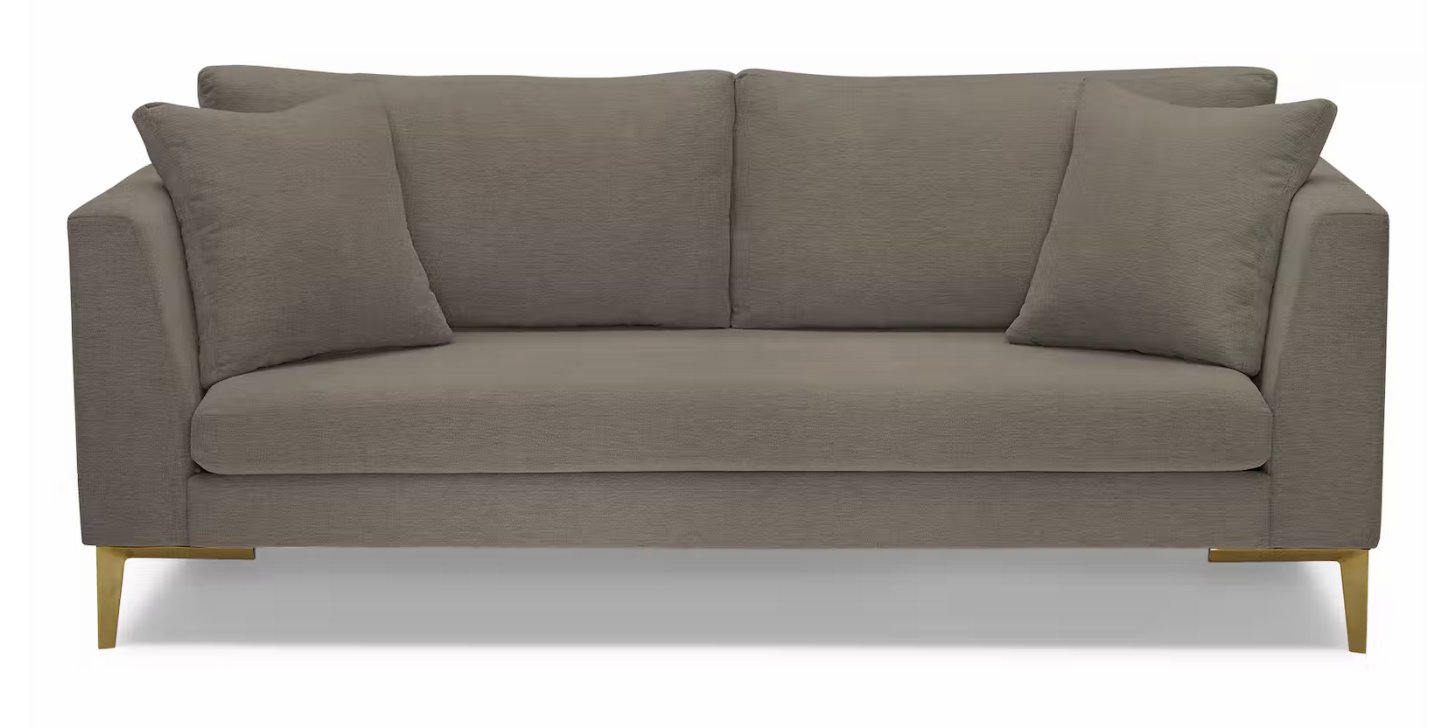 Brown Ainsley Mid Century Modern Sofa Crave Mocha Latte Joybird