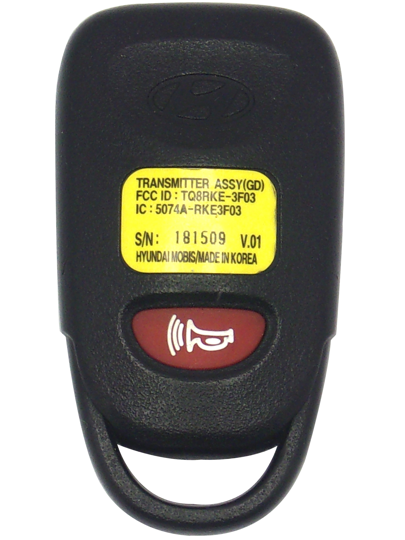 Hyundai Keyless Entry Remote 4 Button for 2017 Hyundai Elantra GT