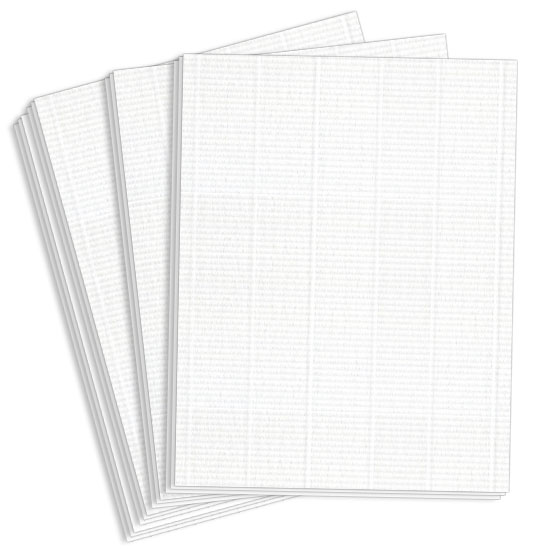 Brilliant White Laid Cardstock, 8 1/2 x 11 Royal Sundance 80lb Cover