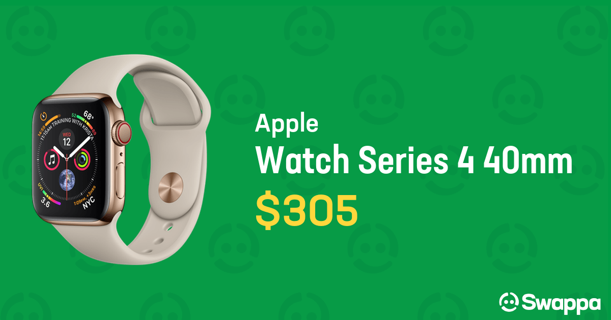 Apple Watch Series 4 40mm TMobile, Gold, A1975 Cellular, Stainless