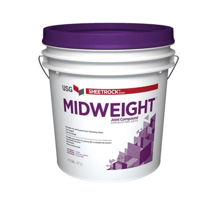 USG Sheetrock Brand Midweight Joint Compound 4.5 Gallon Box at