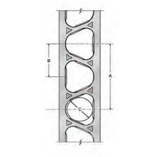 8 in x 34 ft x 18 Gauge 43 mil Marino\WARE StudRite Steel Stud w/ 1 5/8