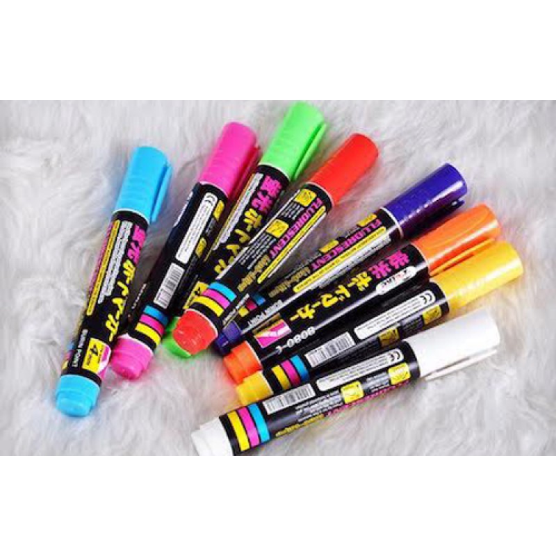 8 x Erasable GlowInTheDark Window Markers Tanga