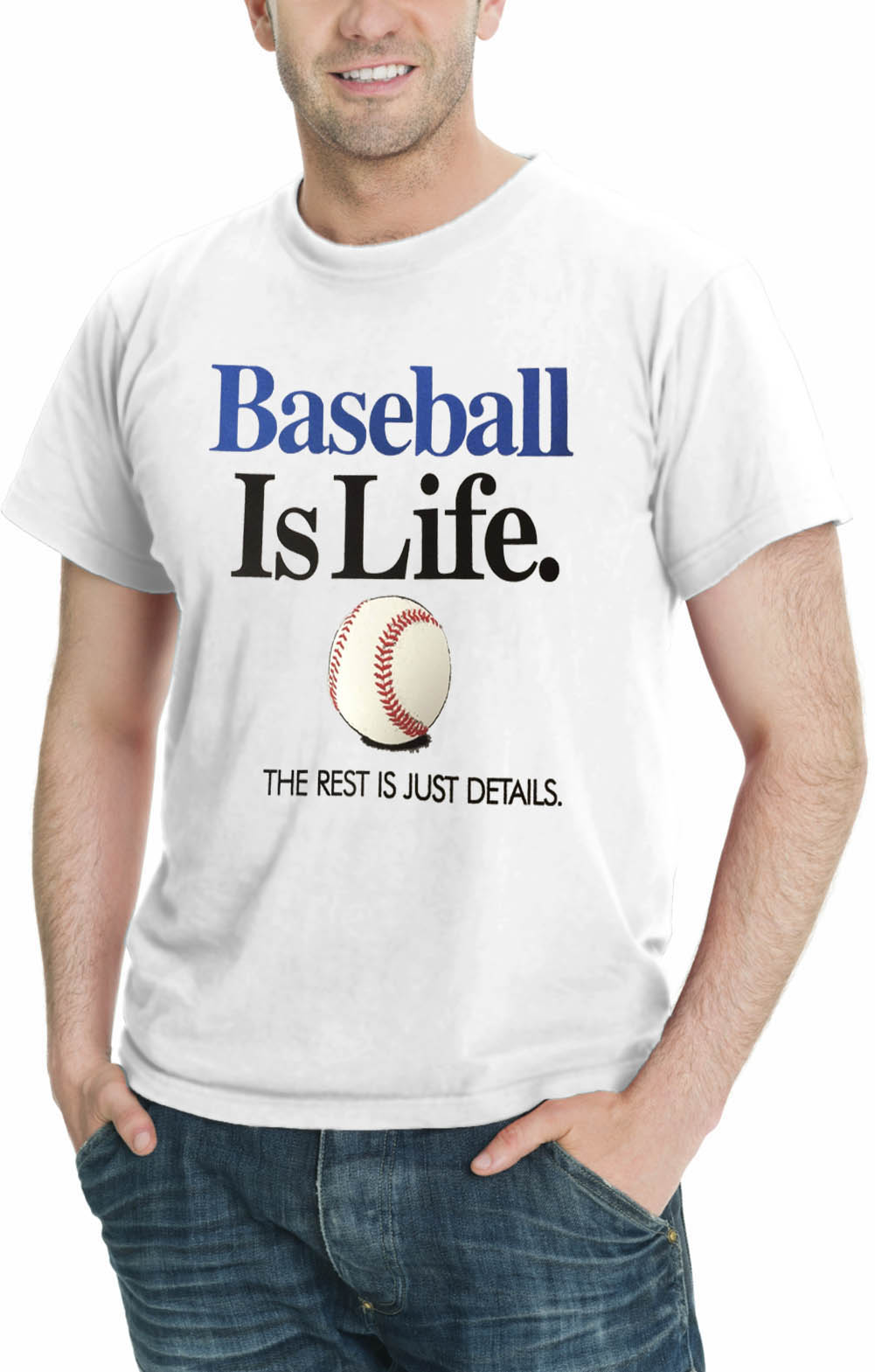 Baseball Is Life THE REST IS JUST DETAILS Men's Sport TShirt Tanga