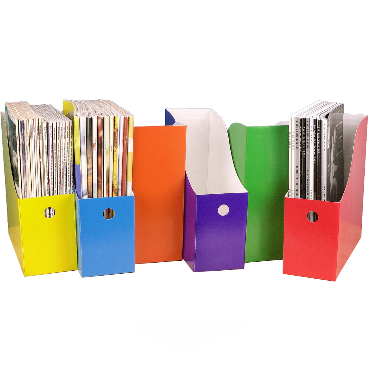 Evelots Lot of 6 Magazine/File Holders Bin Desk Organizer Kitchen