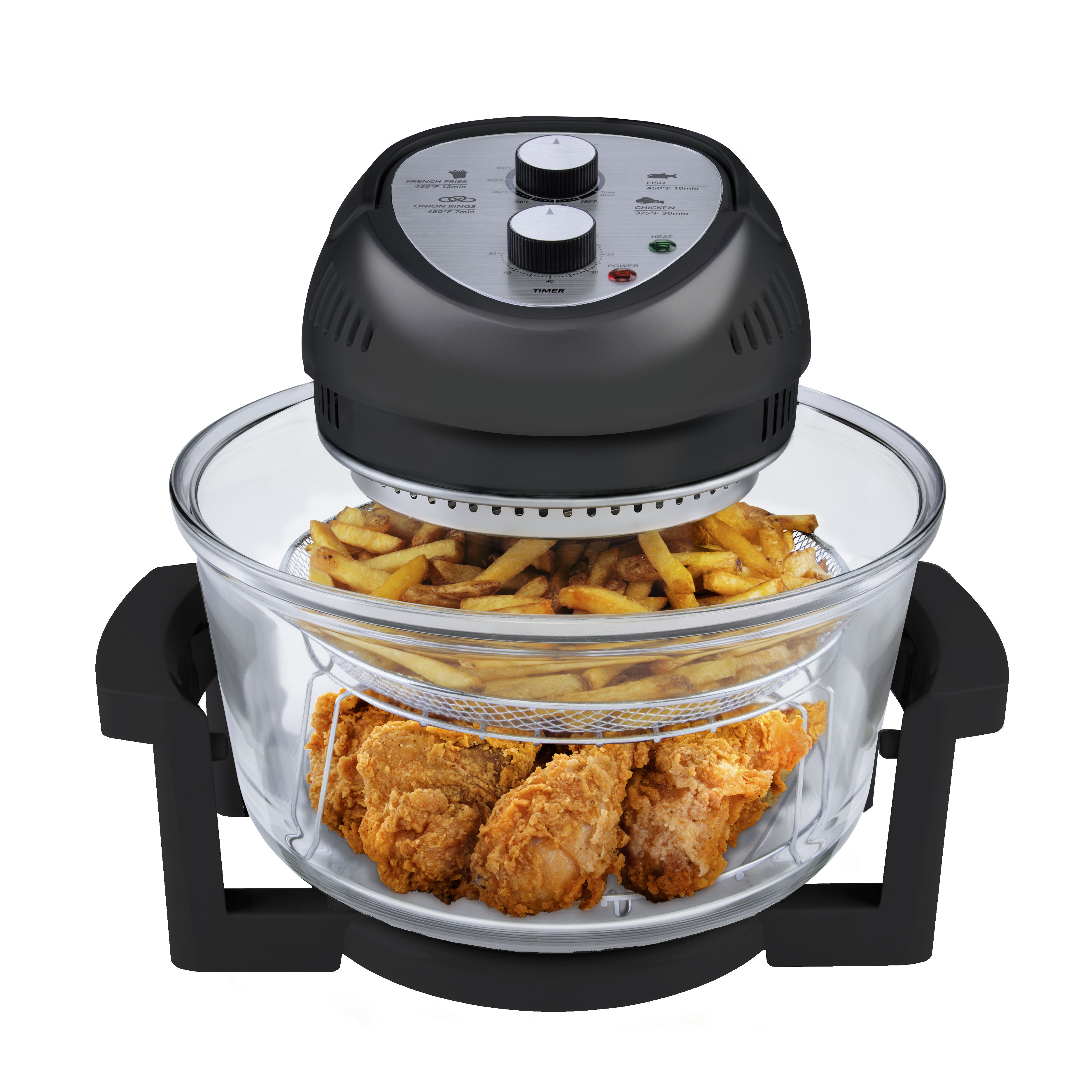 Big Boss 16 Quart 1300 Watt OilLess Air Fryer Tanga
