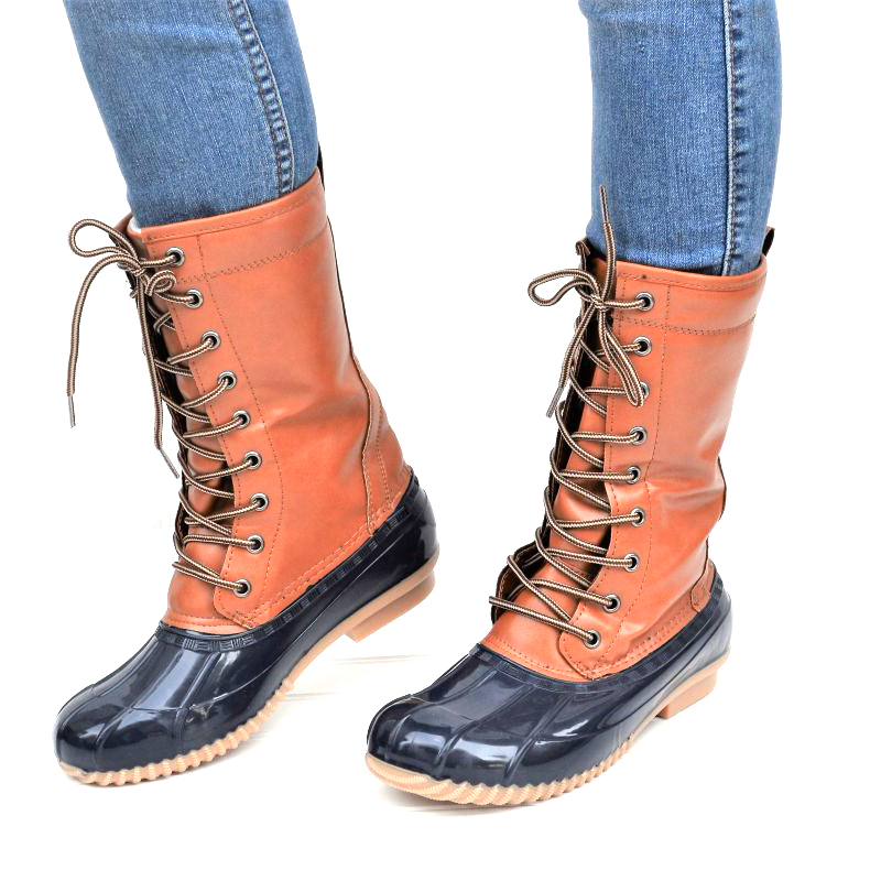 Mata Women's Soft Lined Insulated Midcalf Duck Boots BelleChic