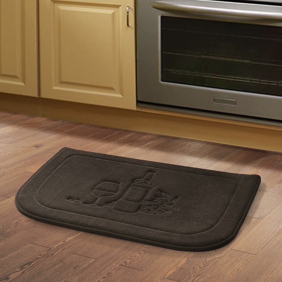 Embossed Chef Memory Foam 18x27 Kitchen Floor Mat Tanga