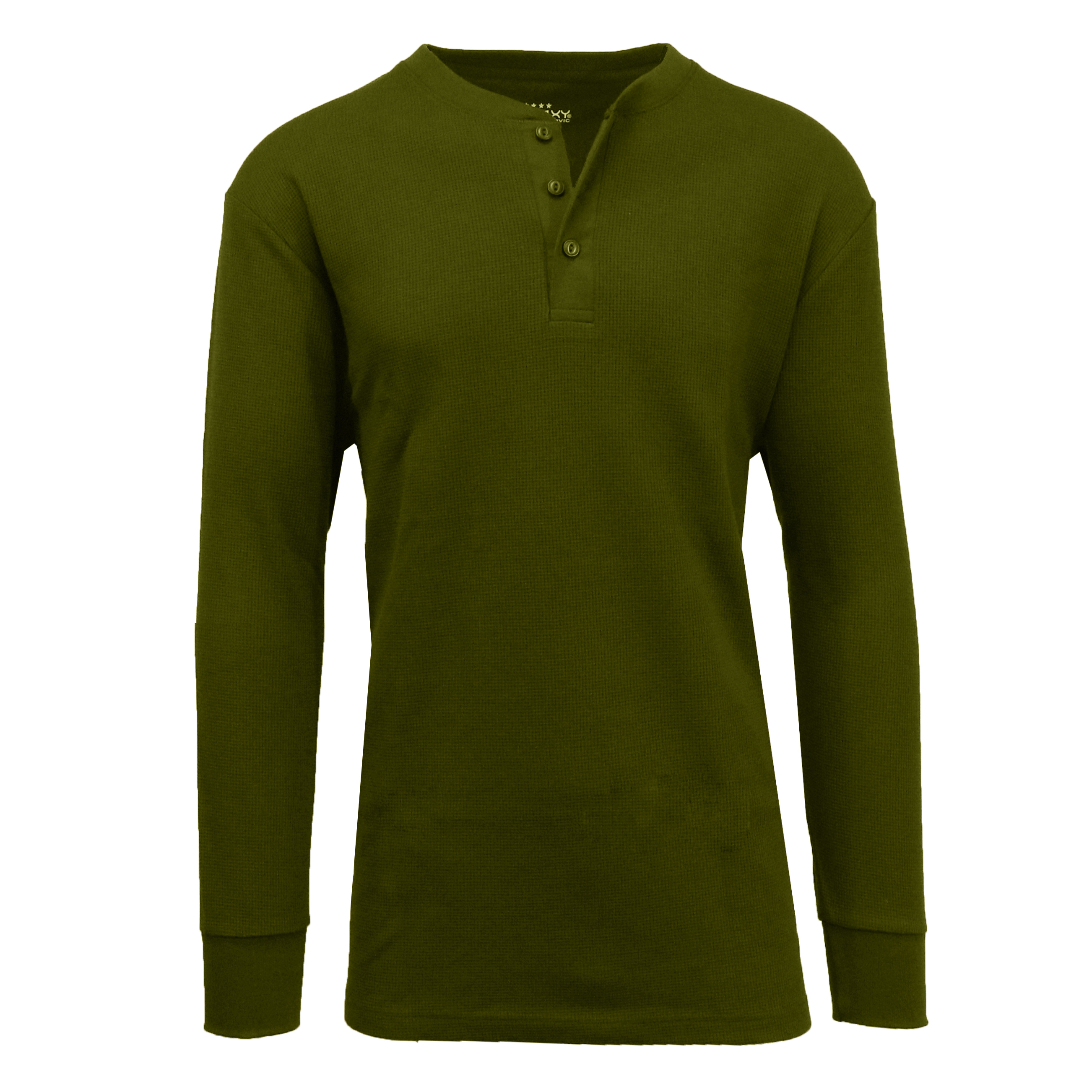 Men's Waffle Knit Thermal Henley Shirt Faded Glory Henley Venzero