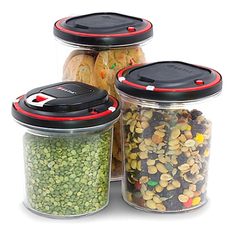 Vestia Automatic Vacuum Sealing Food Storage Container System (Set of 3