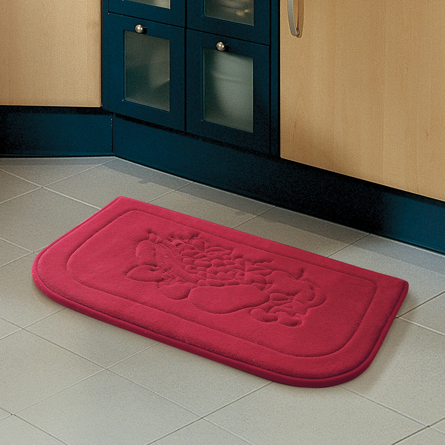 Embossed Chef Memory Foam 18x27 Kitchen Floor Mat Tanga