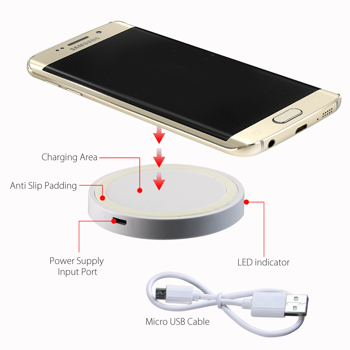 Qi Wireless Charging Pad For Smartphones Tanga