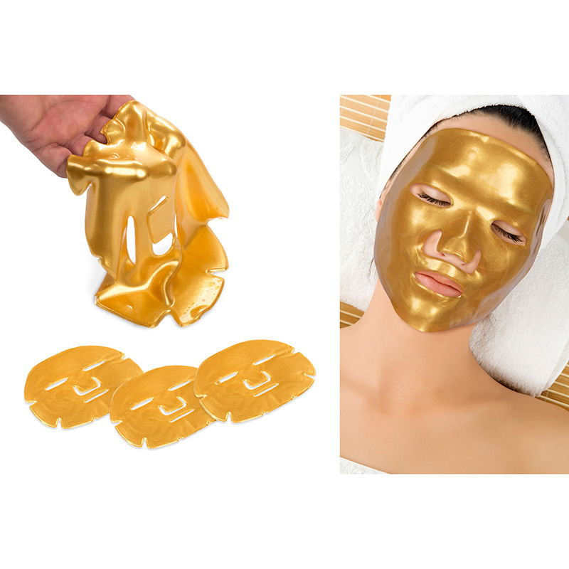 3Pack Gold Collagen Masks BelleChic