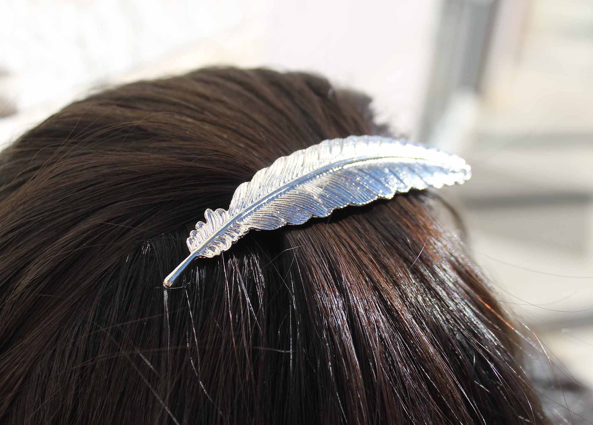 Boho Feather Hair Clips 3 Colors BelleChic