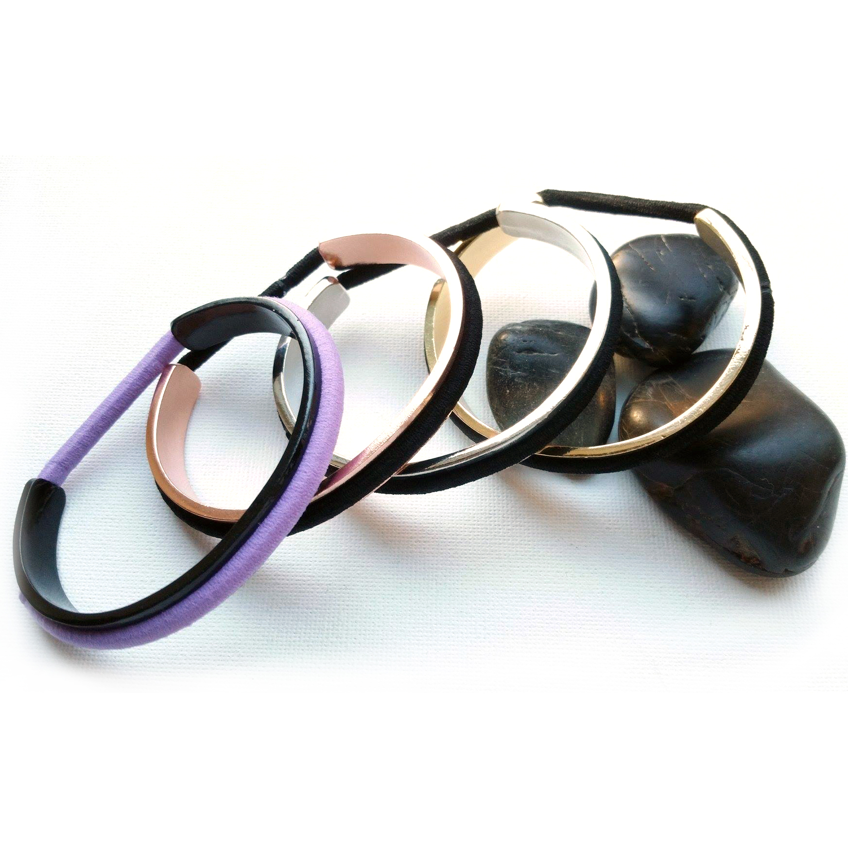 Hair Elastic Holder Bracelets With BONUS BelleChic