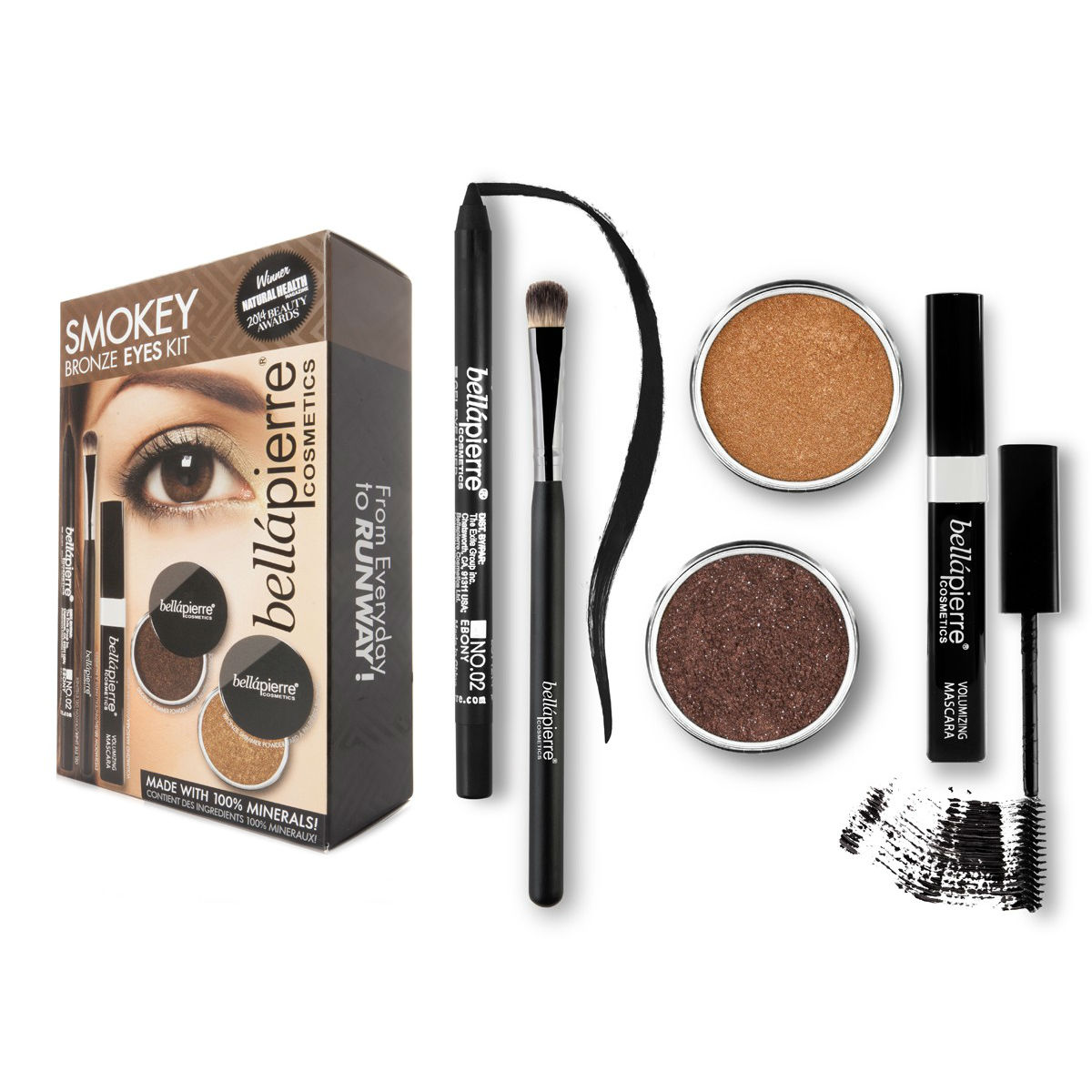 BellaPierre Smokey Bronze Eyes Cosmetics Kit BelleChic