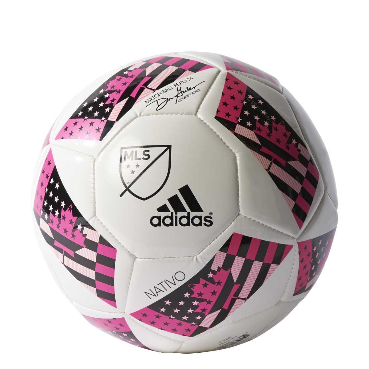 Adidas 16 MLS Glider Soccer Ball Pink Size 5 Tanga