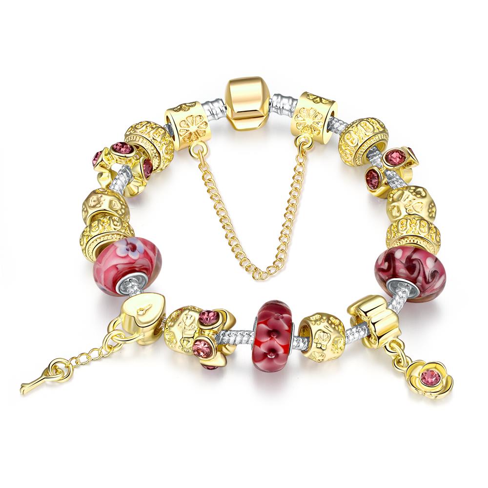 Gold & Milk Ruby Designer Inspired Bracelet BelleChic