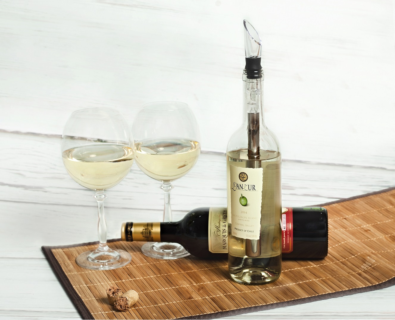 3in1 Stainless Steel Wine Chiller with EZ Pour Spout Tanga