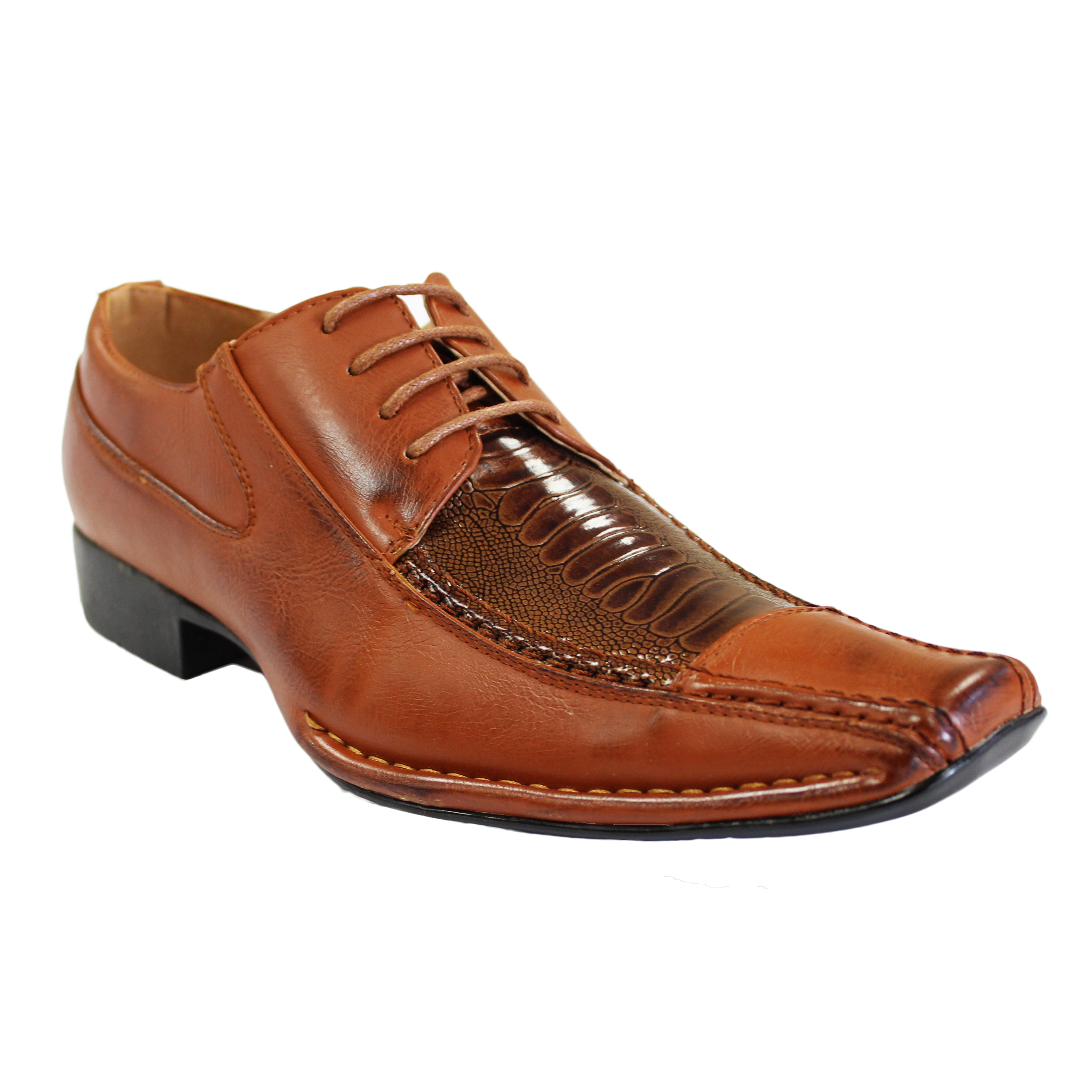 Frenchic Men's Trendy SquareToe Dress Shoes Tanga