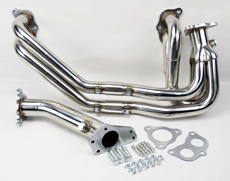 Unequal Slip Joint Exhaust Manifold Header & Up Pipe FITS Subaru