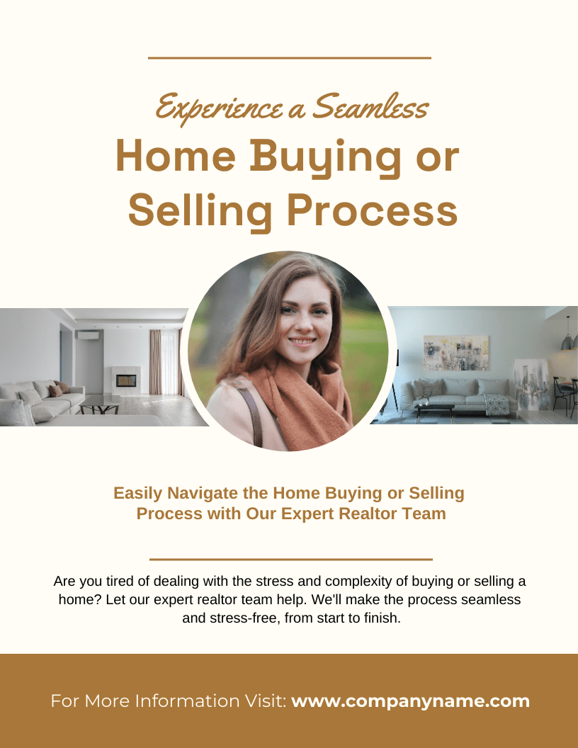 Home Buying or Selling Flyer Template Venngage