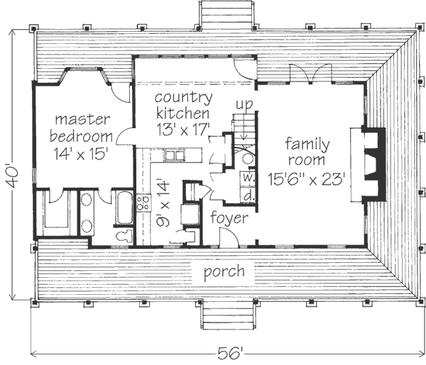 Vernacular Cottage J. Dean Winesett Southern Living House Plans
