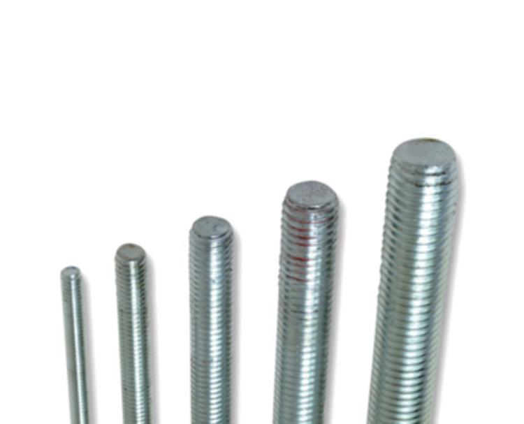 10 in x 1/2 in Zinc Plated Threaded Rod at Slegg Building Materials