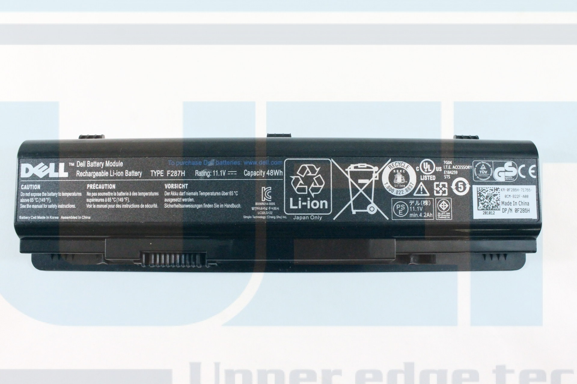 Dell Original OEM Genuine Vostro 1015 5 Cell Battery F827H F286H 48 WHr