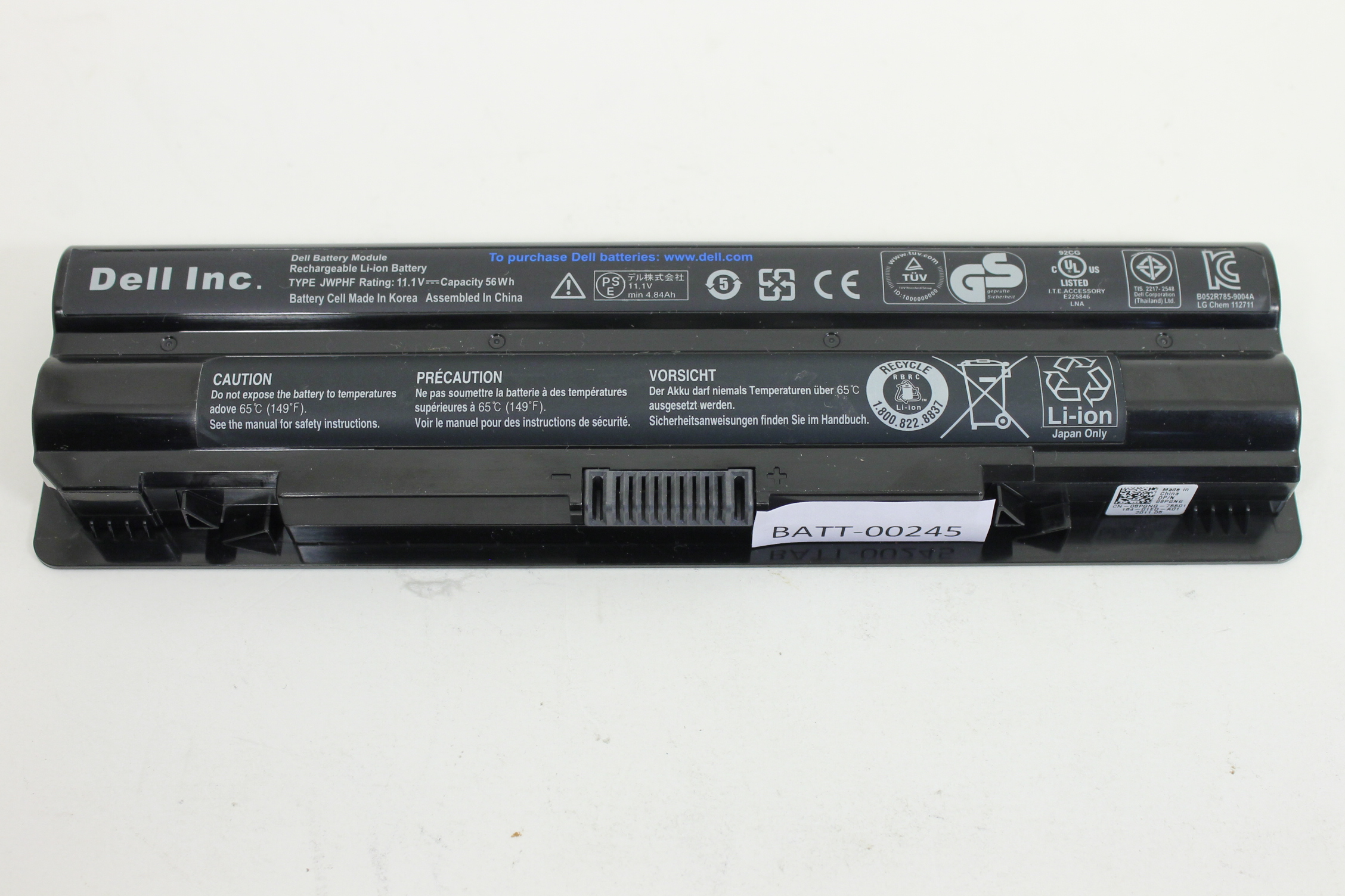 Dell Original OEM XPS L502x L501x L701x 6 Cell Battery JWPHF 8PGNG 56 WHr
