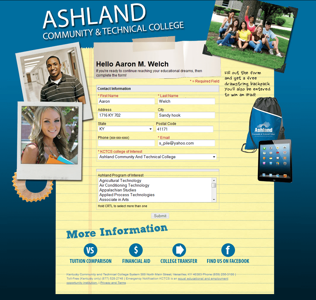 Personal URL Marketing Campaign Web Development