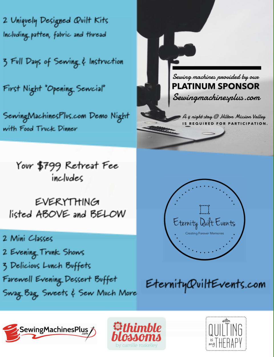 Quilting Events San Diego County 2023 Thimble Therapy Quilt Retreat