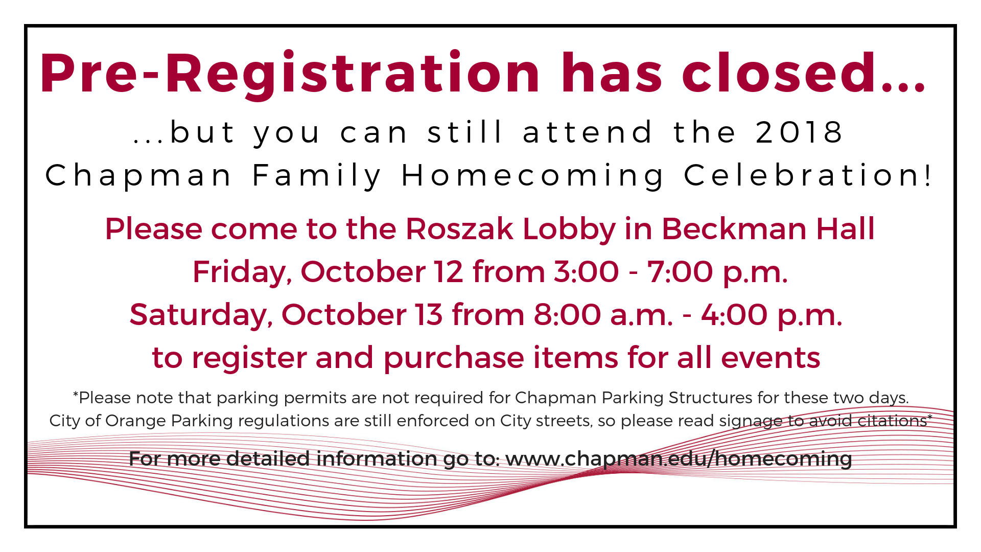 Chapman University 2018