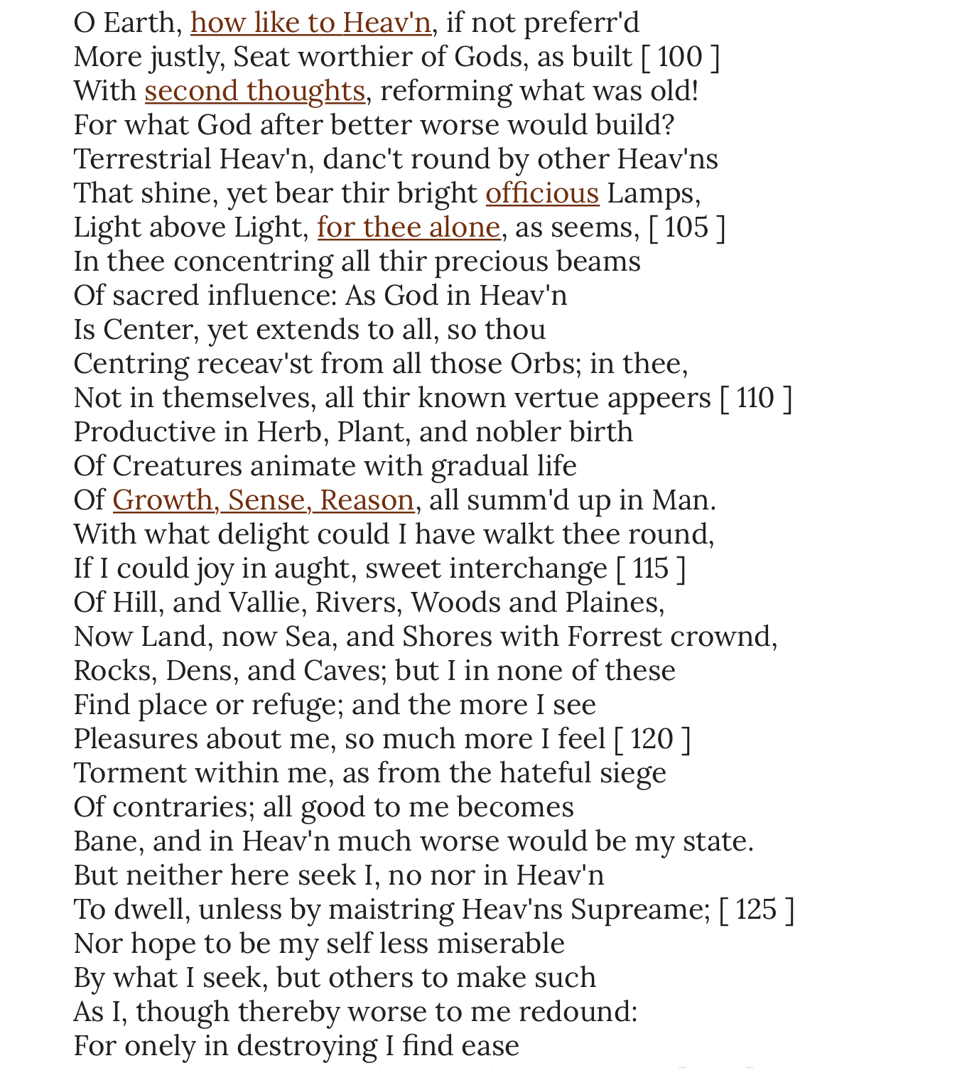 How does this soliloquy from Paradise Lost compare to Prospero’s in The