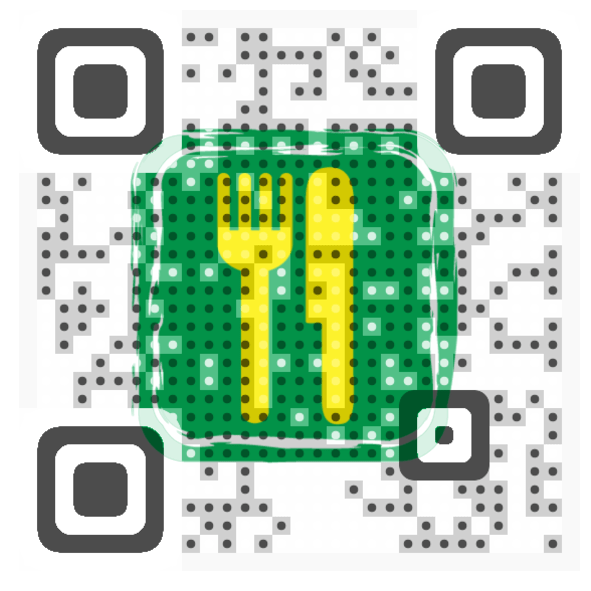 Food Sign QR Code by brasserie Visualead